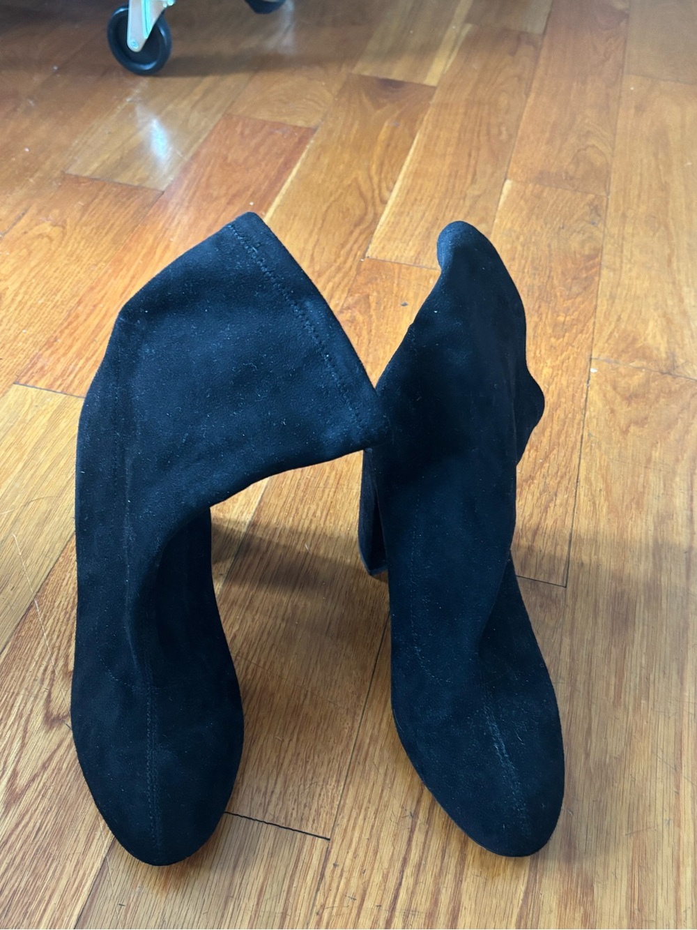 BCBGeneration Black Suede Ankle Booties